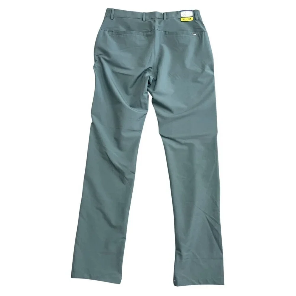 NEW Greg Norman Men's 32x34 Performance Tech Pant Flex Waistband Stretch